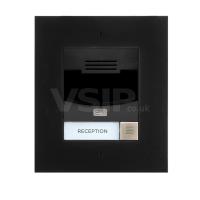 2N IP Solo with Camera Flush Mount - Black (inc frame - requires 9155017)