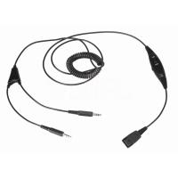 Eartec 3.5mm Stereo QD for PC (Mic and Speaker Output)