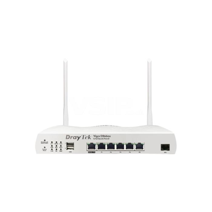 Draytek Vigor 2866ax VDSL/G.FAST and Ethernet Router with 802.11ax WiFi 6